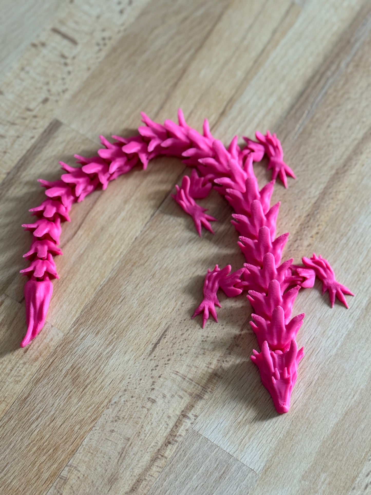 3 D Drache Pink