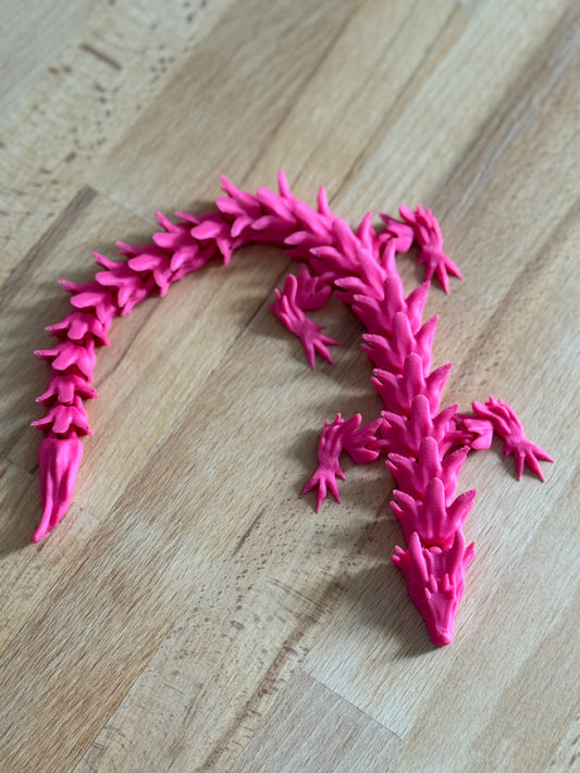 3 D Drache Pink